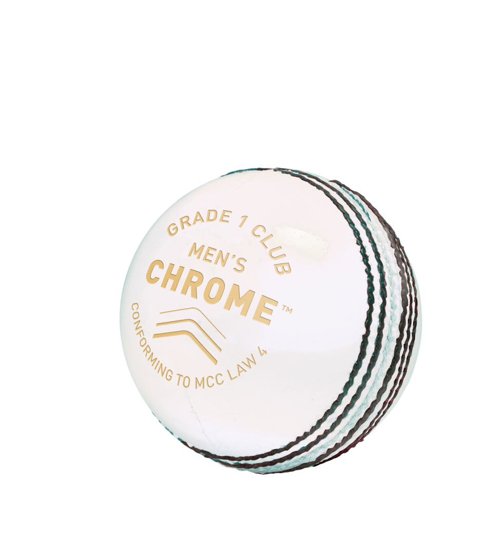CHROME GRADE 1 CLUB - MENS CRICKET BALL WHITE