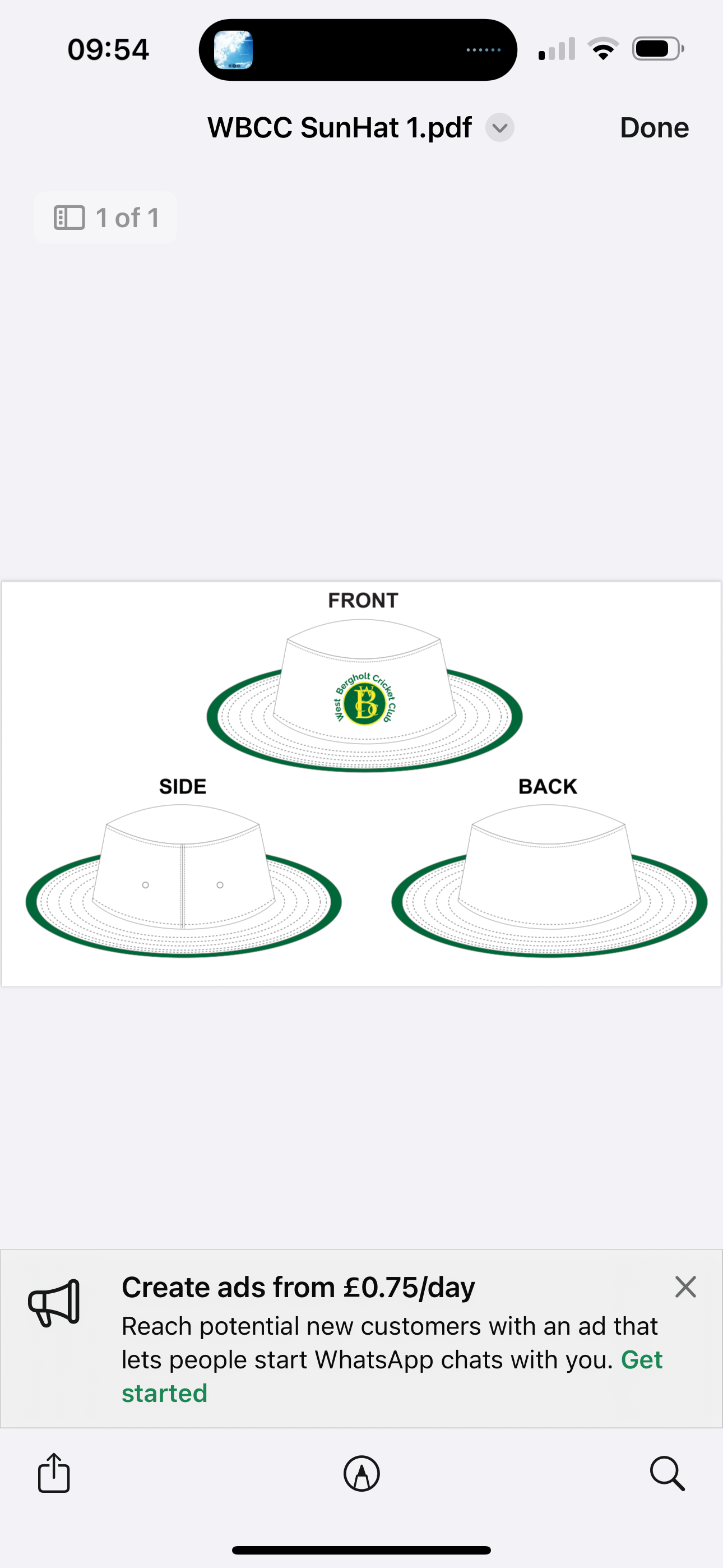 SUN HATS FOR WEST BERGHOLT CC