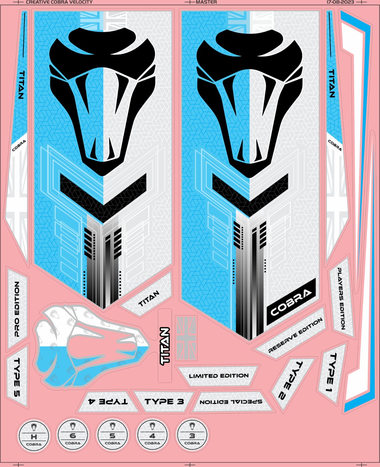 2025 CRICKET BAT STICKERS