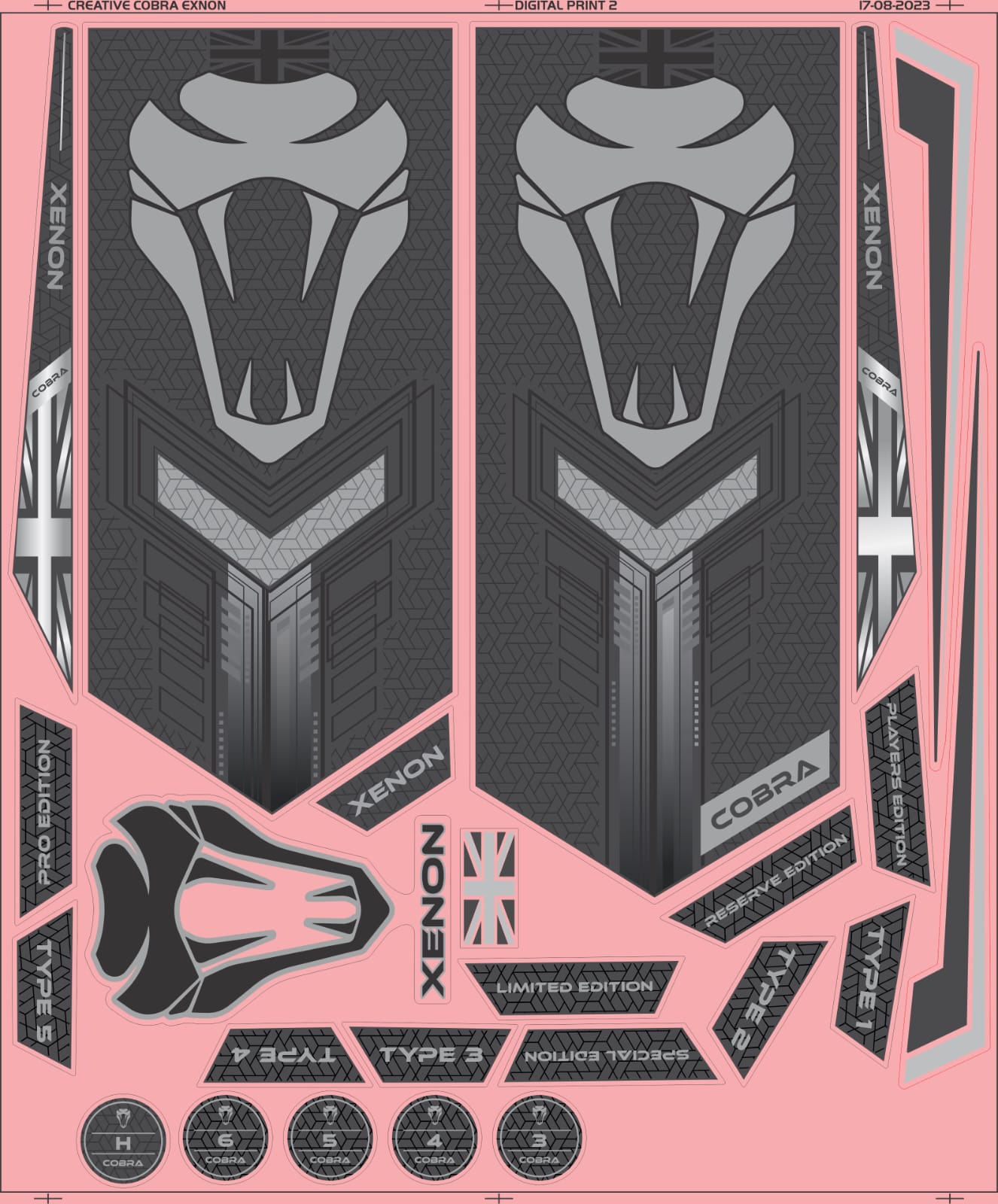 2025 CRICKET BAT STICKERS