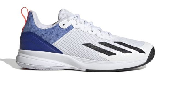 Adidas CourtFlash Speed Tennis shoe White/Blue  -Spiked Cricket Shoe