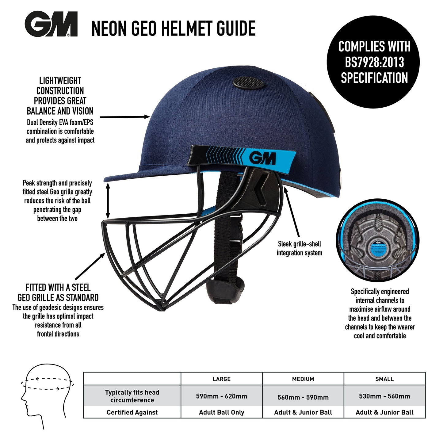 GM NEON HELMET - BLUE, RED AND GREEN
