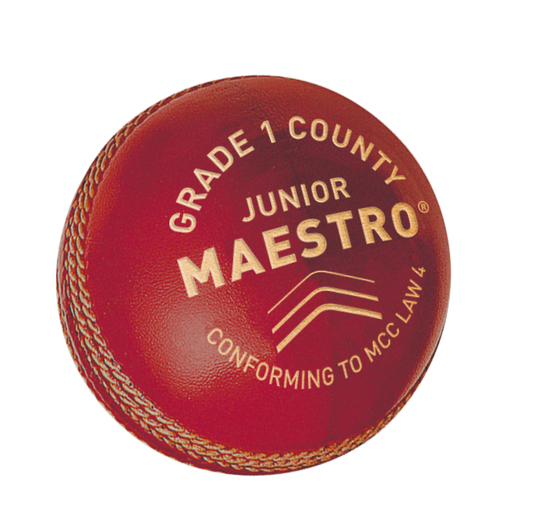 MAESTRO GRADE 1 COUNTY - JUNIOR CRICKET BALL RED