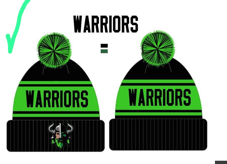 WARRIORS x 20 BOBBLE HATS