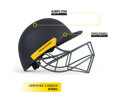 MASURI C- LINE STEEL JUNIOR HELMET- NAVY COLOUR 2024