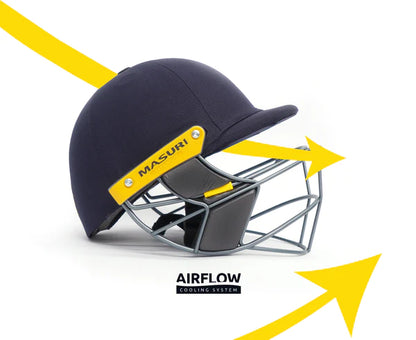 MASURI E- LINE STEEL SENIOR  HELMET- NAVY COLOUR 2024
