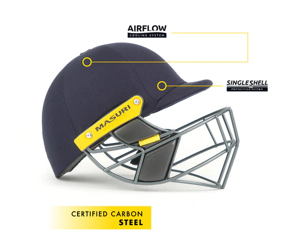 MASURI T- LINE STEEL SENIOR  HELMET- NAVY COLOUR 2024