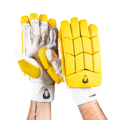 2025 PRO EDITION CRICKET GLOVES- YELLOW COLOUR