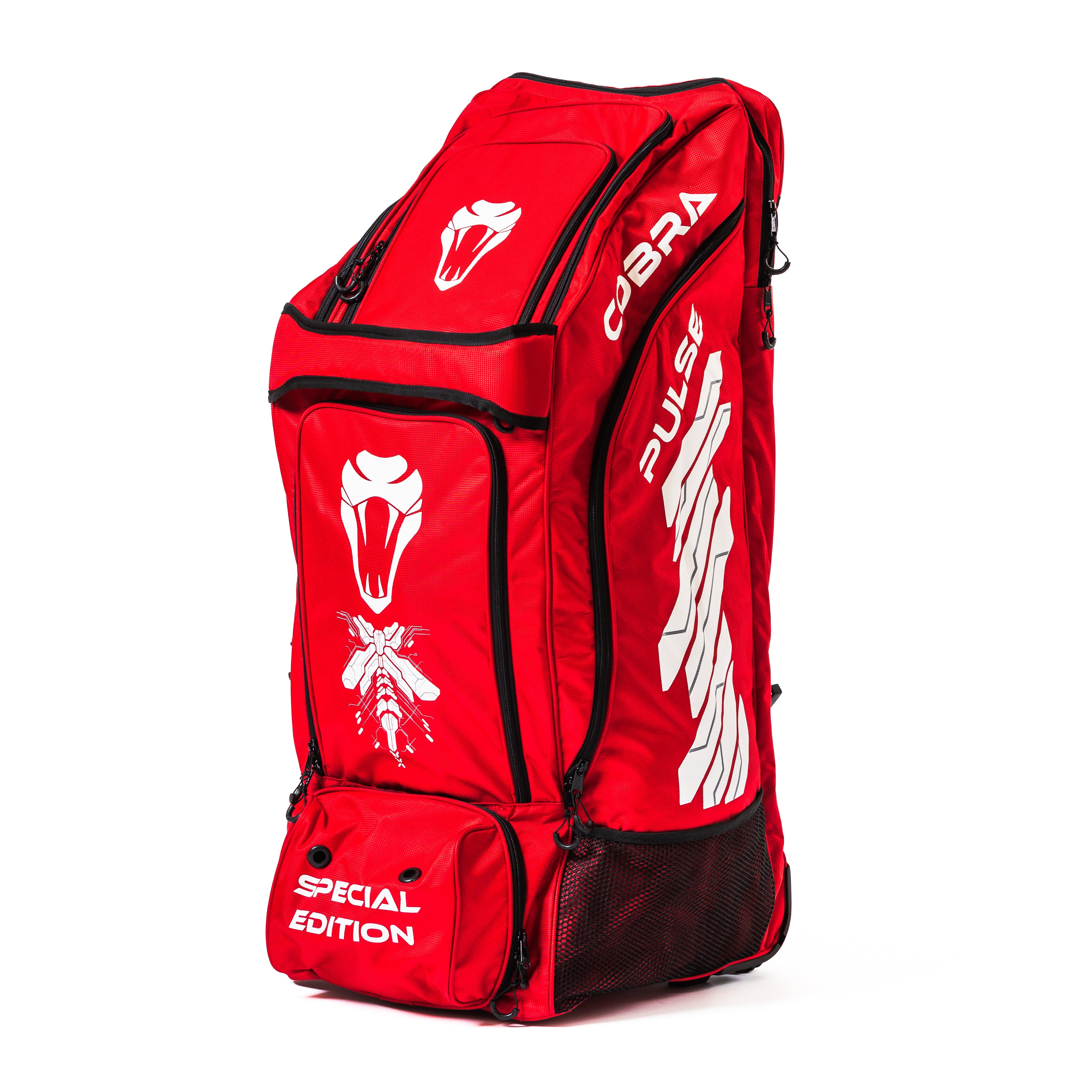 CUSTOM SPECIAL EDITION BAT (G1), SE PADS , SE GLOVES, SE HYBRID DUFFLE BAG(With Wheels)