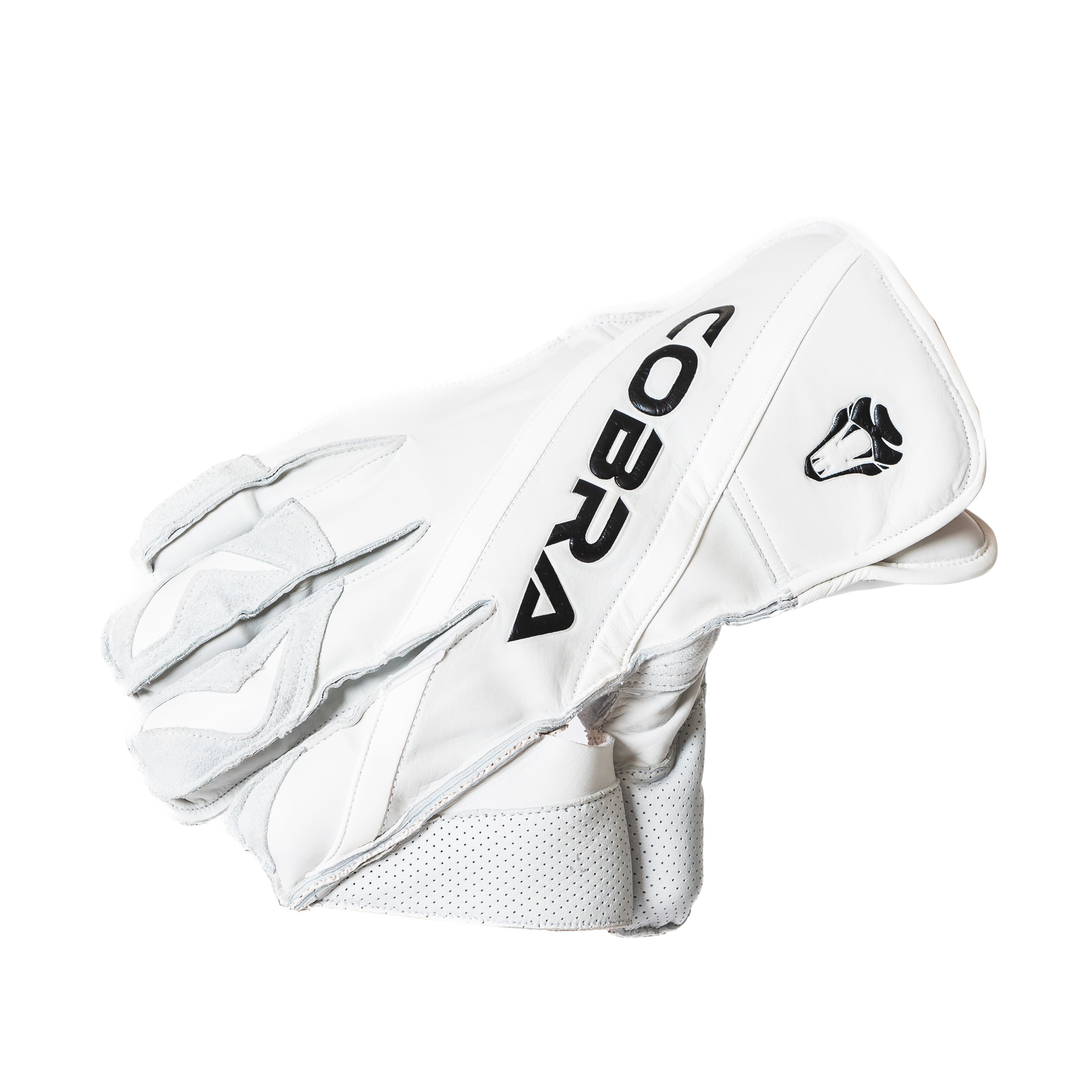 2025 SPECIAL EDITION WICKET KEEPING GLOVES  WHITE - Cobra Cricket 