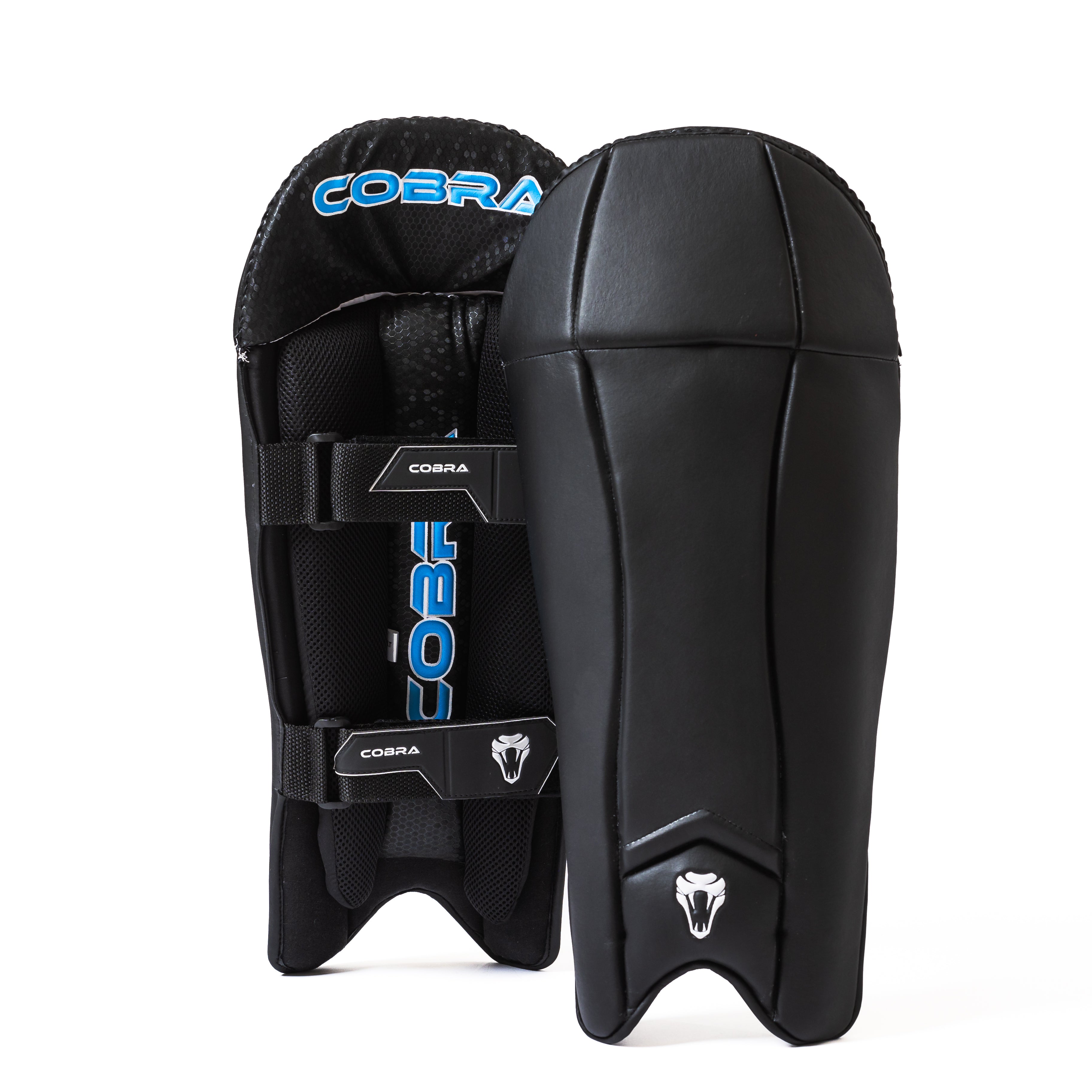 COBRA WICKET KEEPING PADS  - PLAYERS EDITION -  BLACK