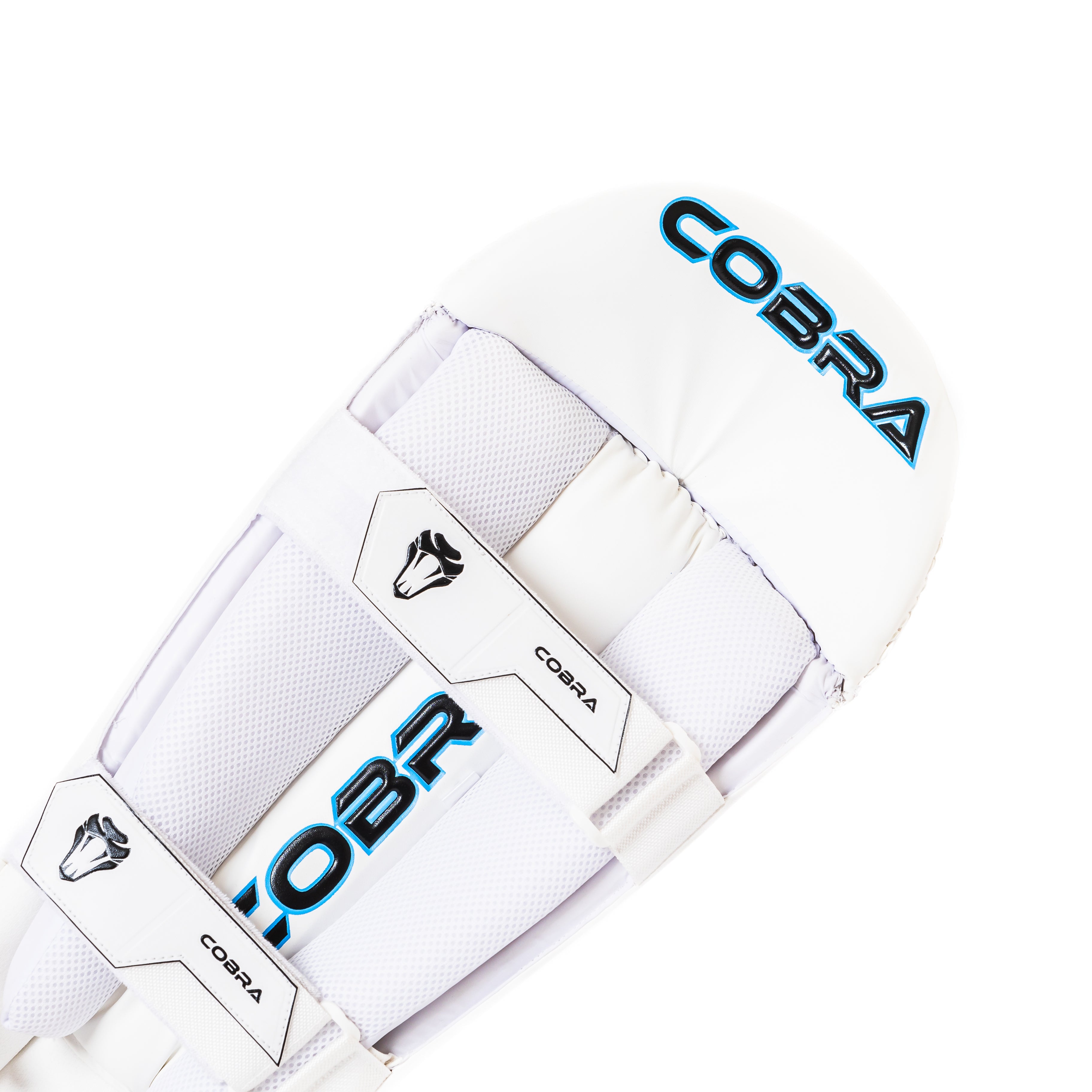 COBRA WICKET KEEPING PADS  - SPECIAL EDITION - WHITE - Cobra Cricket 