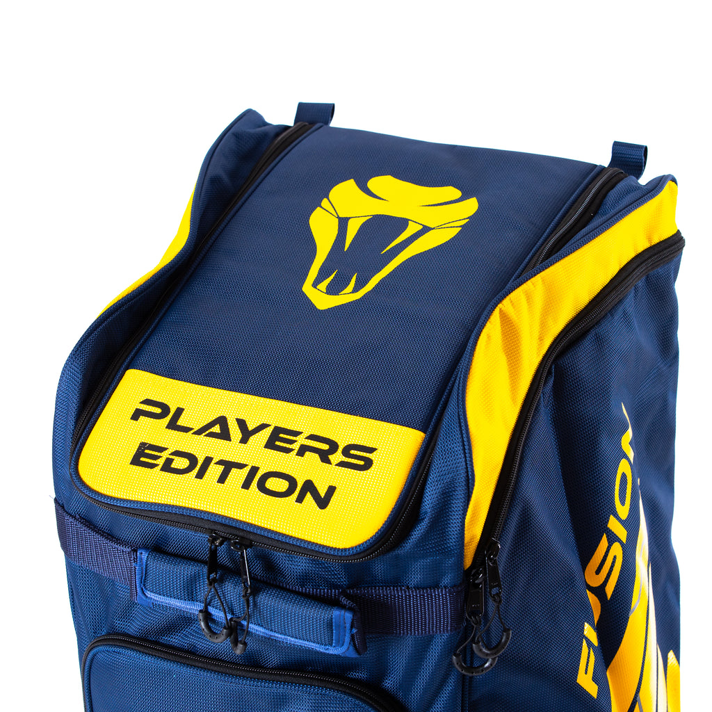 PLAYERS EDITION DUFFLE BAG - FUSION (BLUE/YELLOW - Cobra Cricket 