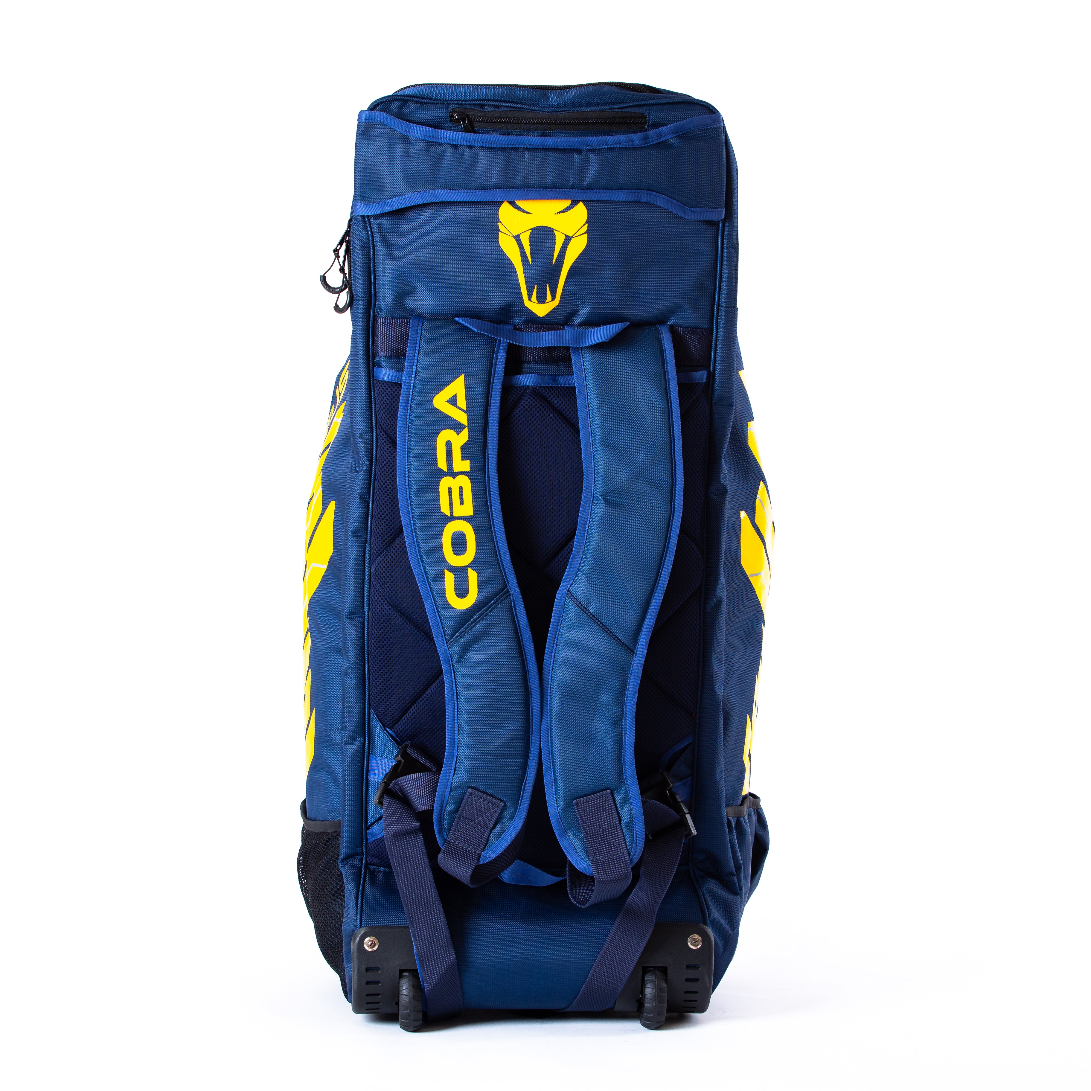 SPECIAL EDITION HYBRID WHEELIE/DUFFLE BAG - FUSION(BLUE/YELLOW) - Cobra Cricket 