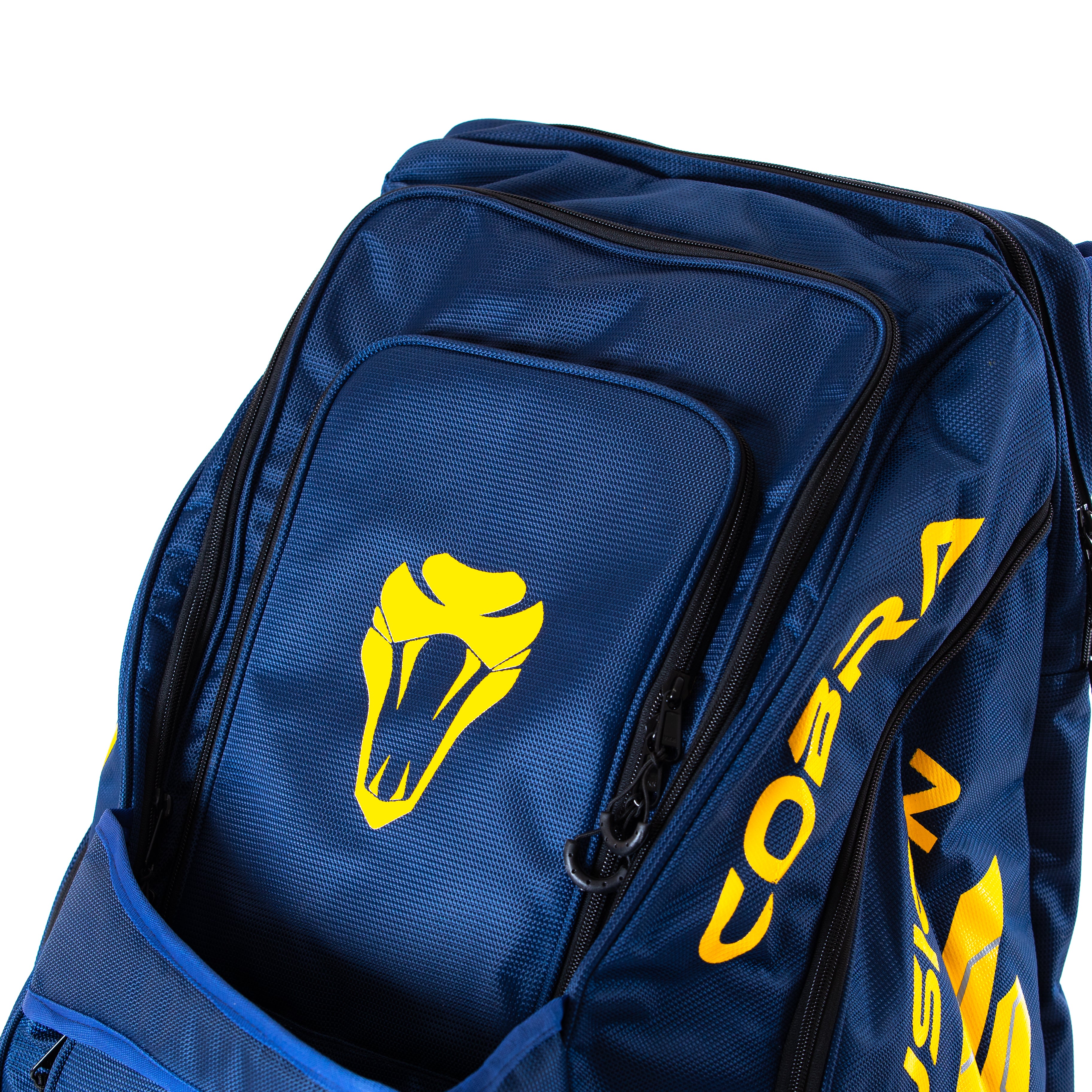 SPECIAL EDITION HYBRID WHEELIE/DUFFLE BAG - FUSION(BLUE/YELLOW) - Cobra Cricket 
