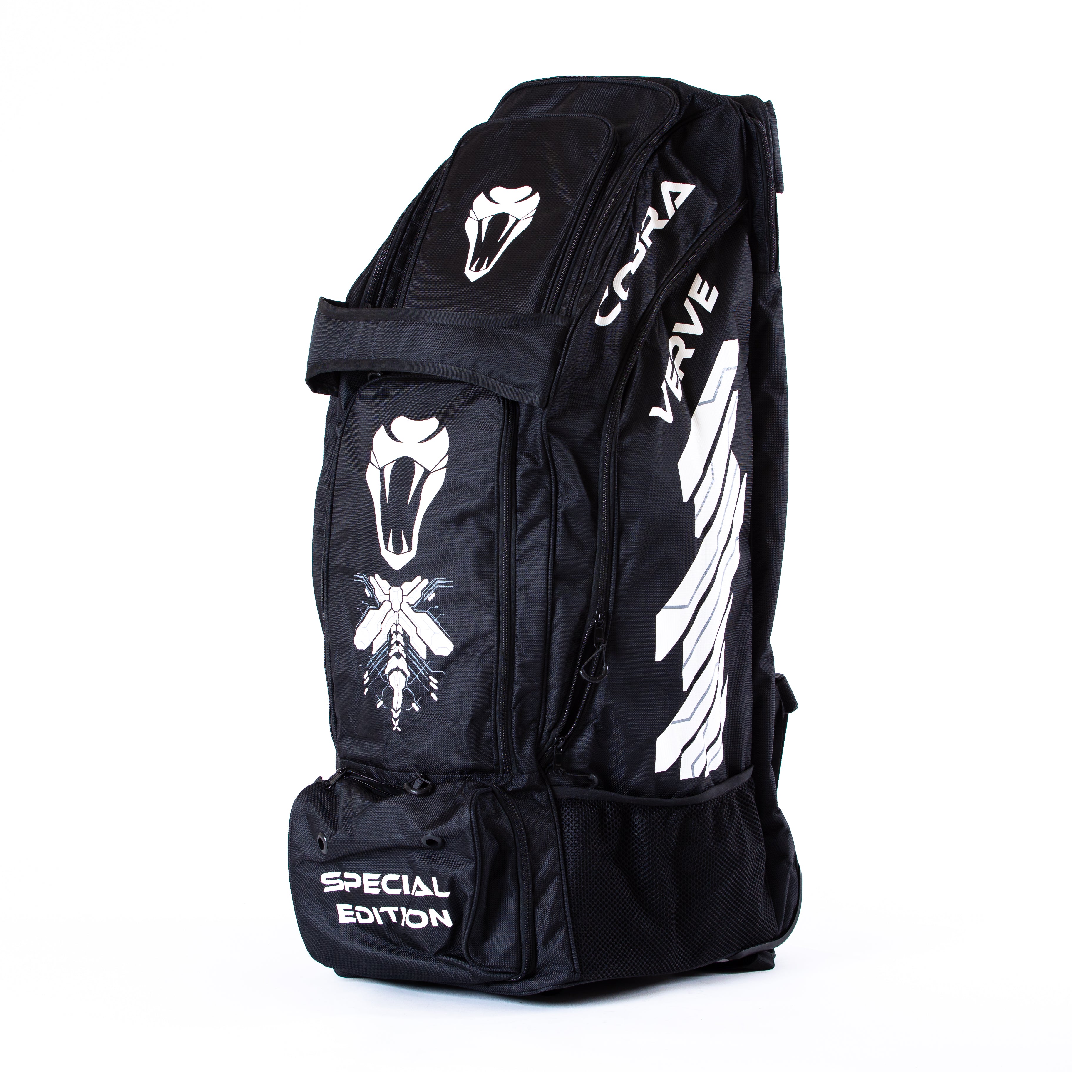 SPECIAL EDITION HYBRID WHEELIE/DUFFLE BAG - VERVE(BLACK/WHITE) - Cobra Cricket 