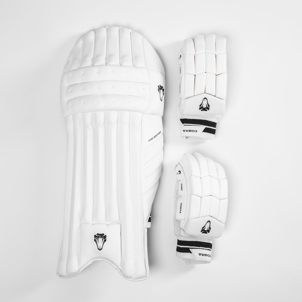 PRO EDITION PADS & GLOVES BUNDLE - Cobra Cricket 