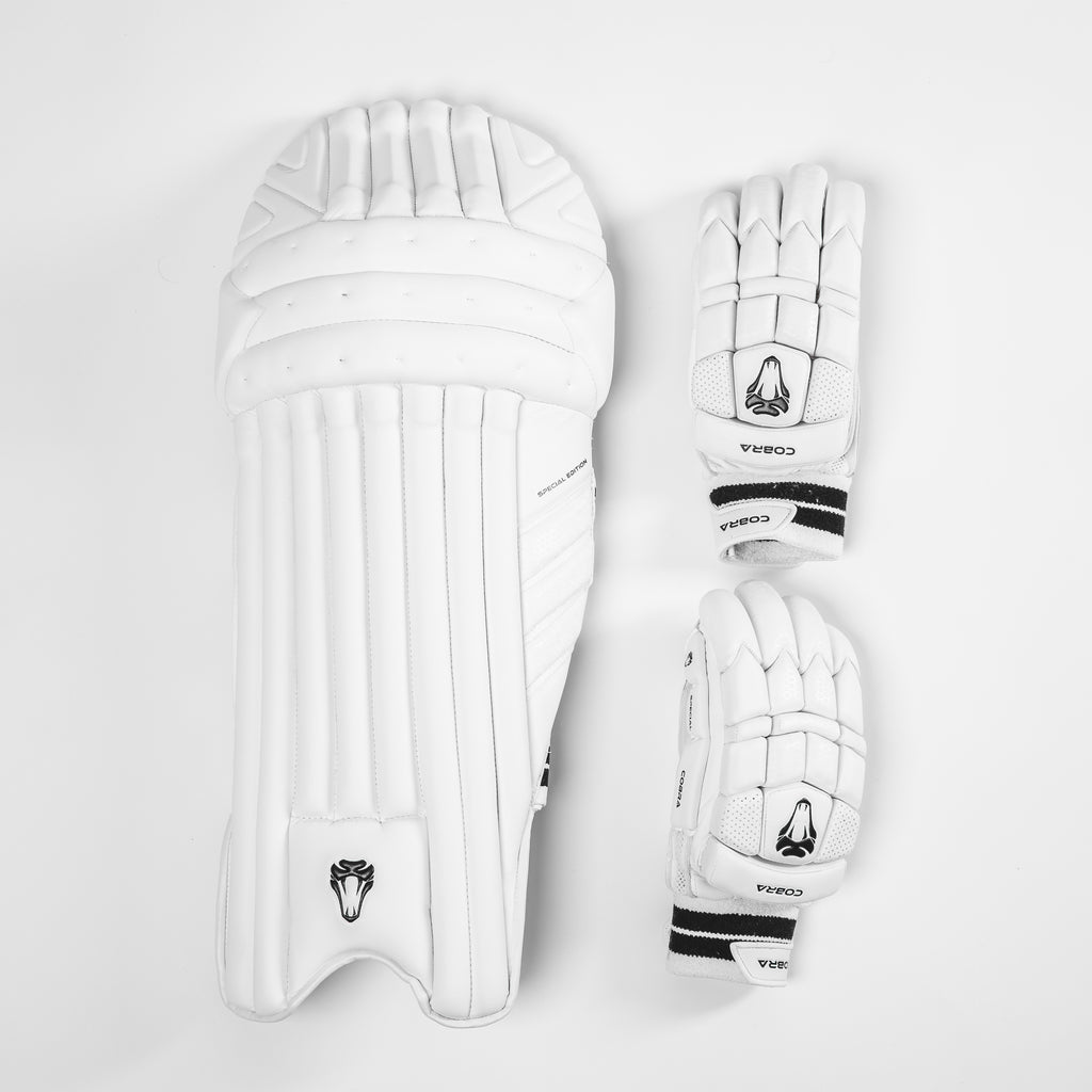 SPECIAL EDITION PADS & GLOVES BUNDLE - Cobra Cricket 