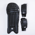 PRO EDITION BLACK PADS & BLACK GLOVES BUNDLE - Cobra Cricket 