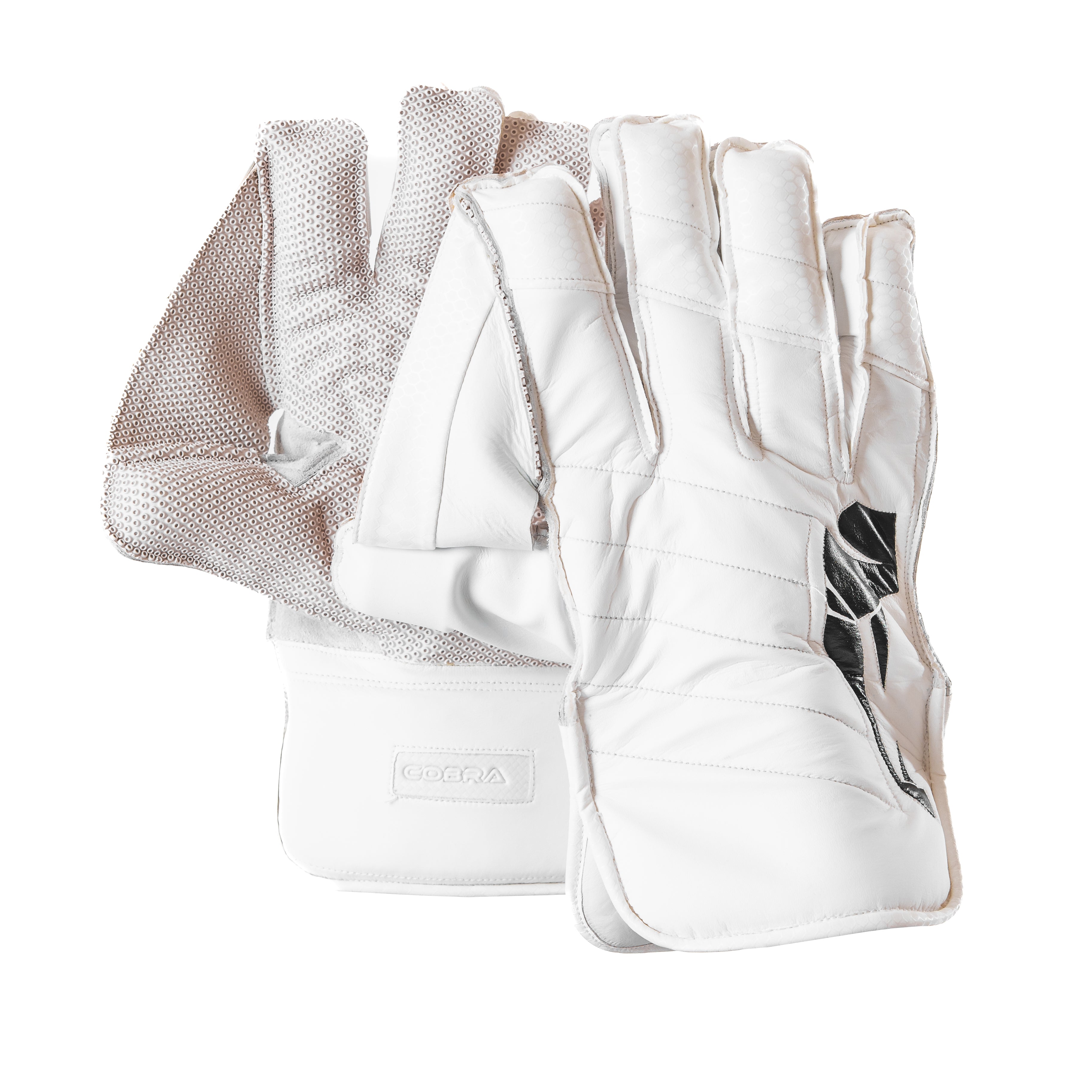 COBRA WICKET KEEPING GLOVES RESERVE EDITION -WHITE/BLACK - Cobra Cricket 