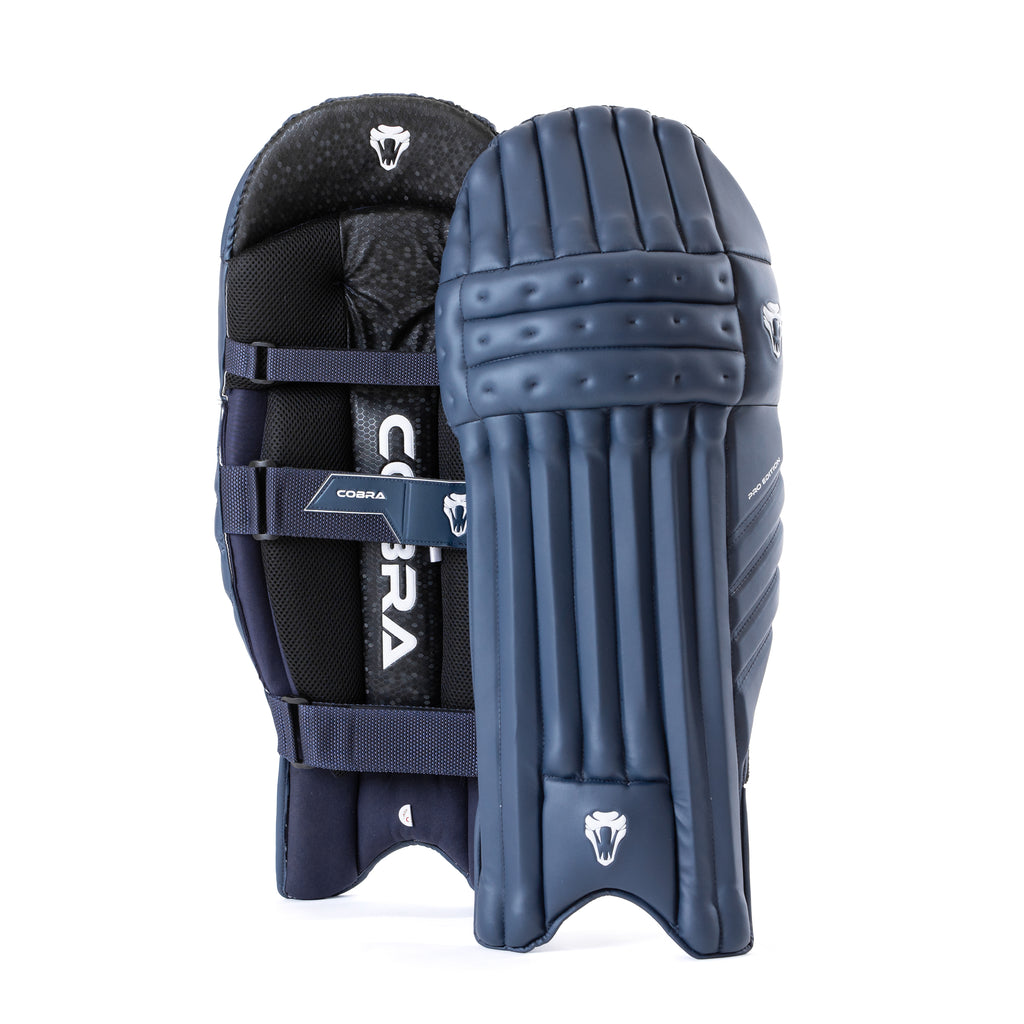 PRO EDITION NAVY PADS & NAVY GLOVES BUNDLE - Cobra Cricket 