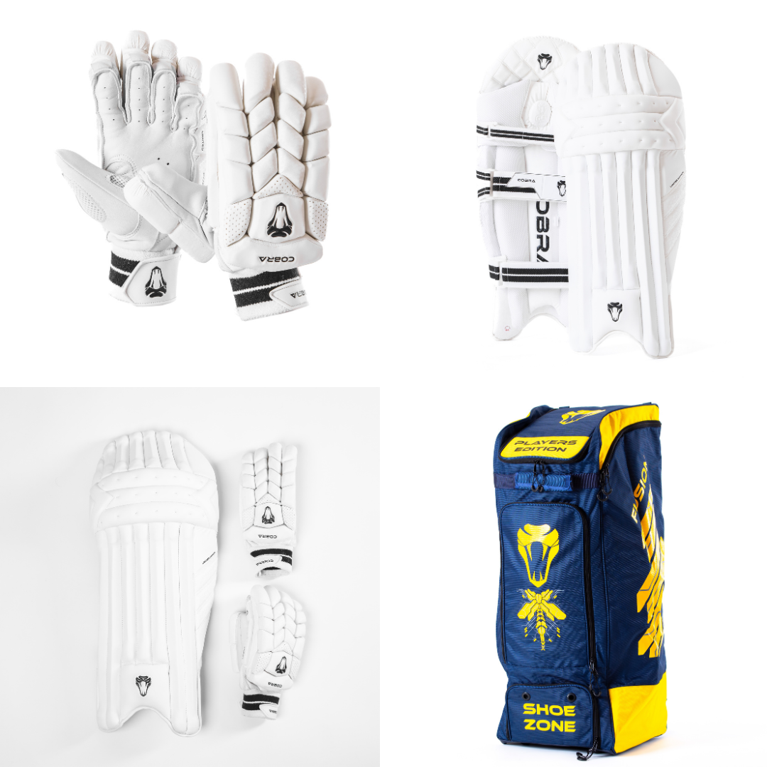 FULL LIMITED EDITION BUNDLE LE PADS, LE GLOVES, PLAYERS EDITION DUFFLE BAG - Cobra Cricket 