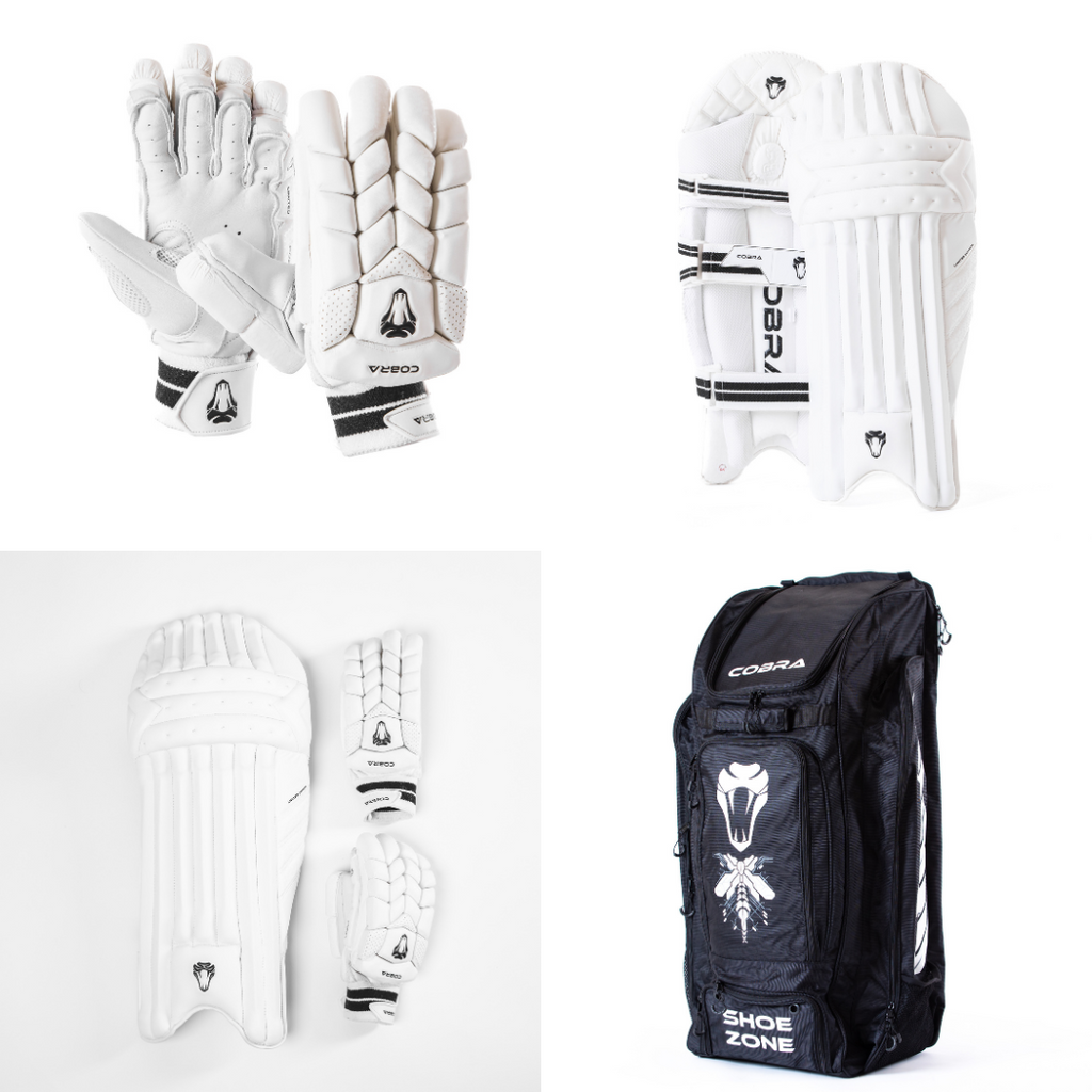 FULL LIMITED EDITION BUNDLE LE PADS, LE GLOVES, LIMITED EDITION DUFFLE BAG - Cobra Cricket 