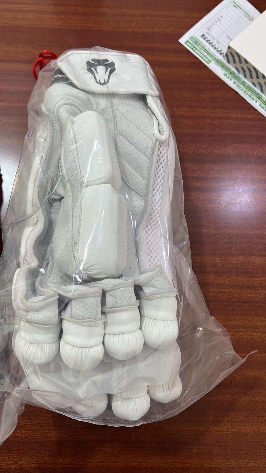 RESERVE EDITION SAUSAGE CRICKET GLOVES WHITE Pittards Leather - Cobra Cricket 