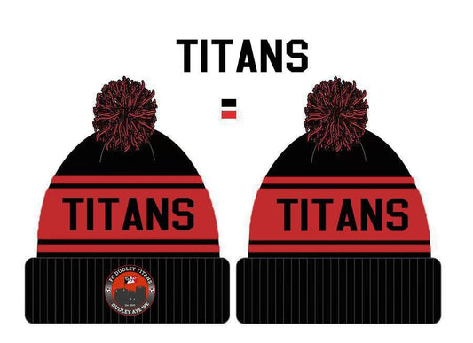 TITANS 25 X BOBBLE HATS , 5 X BASEBALL CAPS