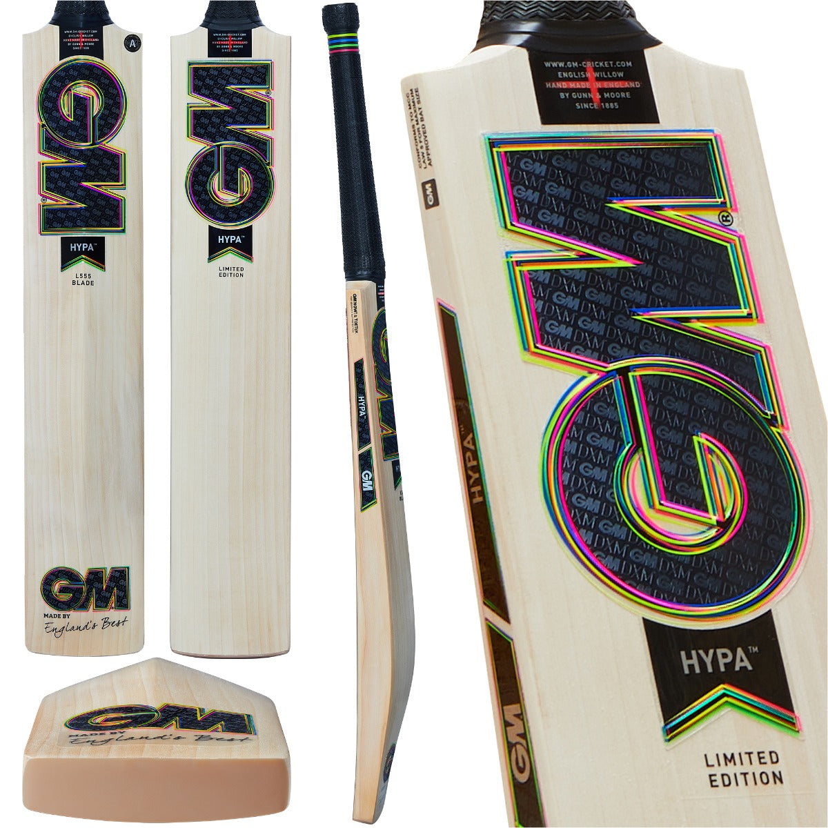 GM HYPA CRICKET BAT 404 - GRADE 4 ENGLISH WILLOW
