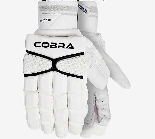 LIMITED EDITION CRICKET GLOVES WHITE - Cobra Cricket 