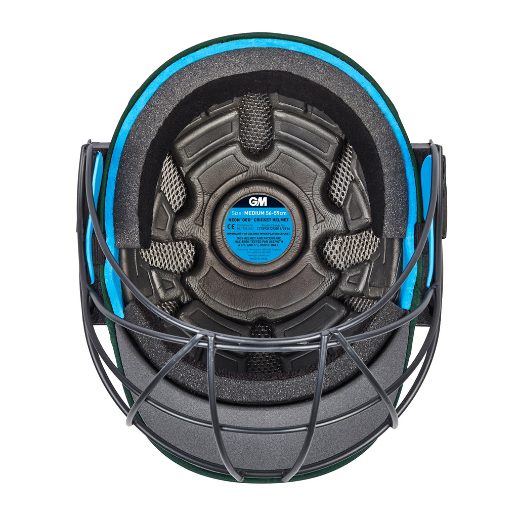 GM NEON HELMET - BLUE, RED AND GREEN