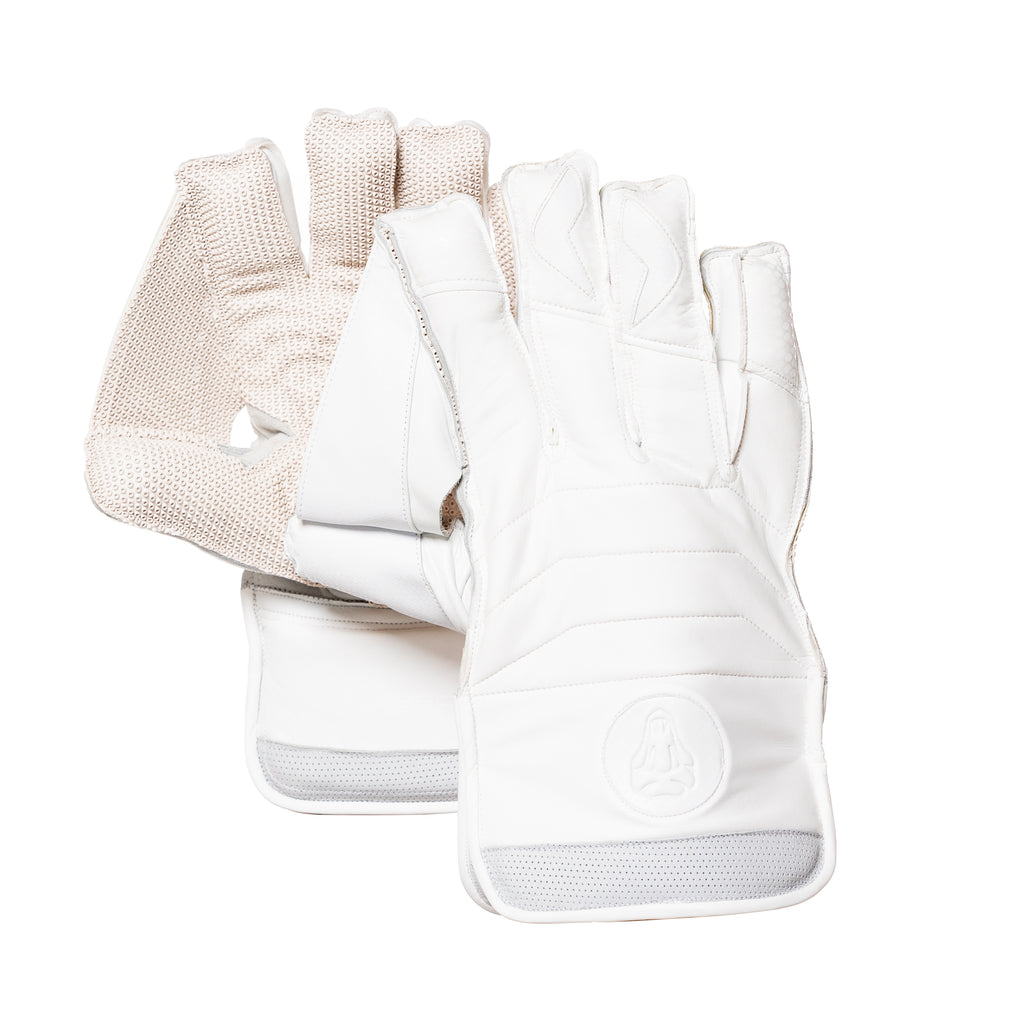 COBRA WICKET KEEPING GLOVES - WHITE EDITION - Cobra Cricket 