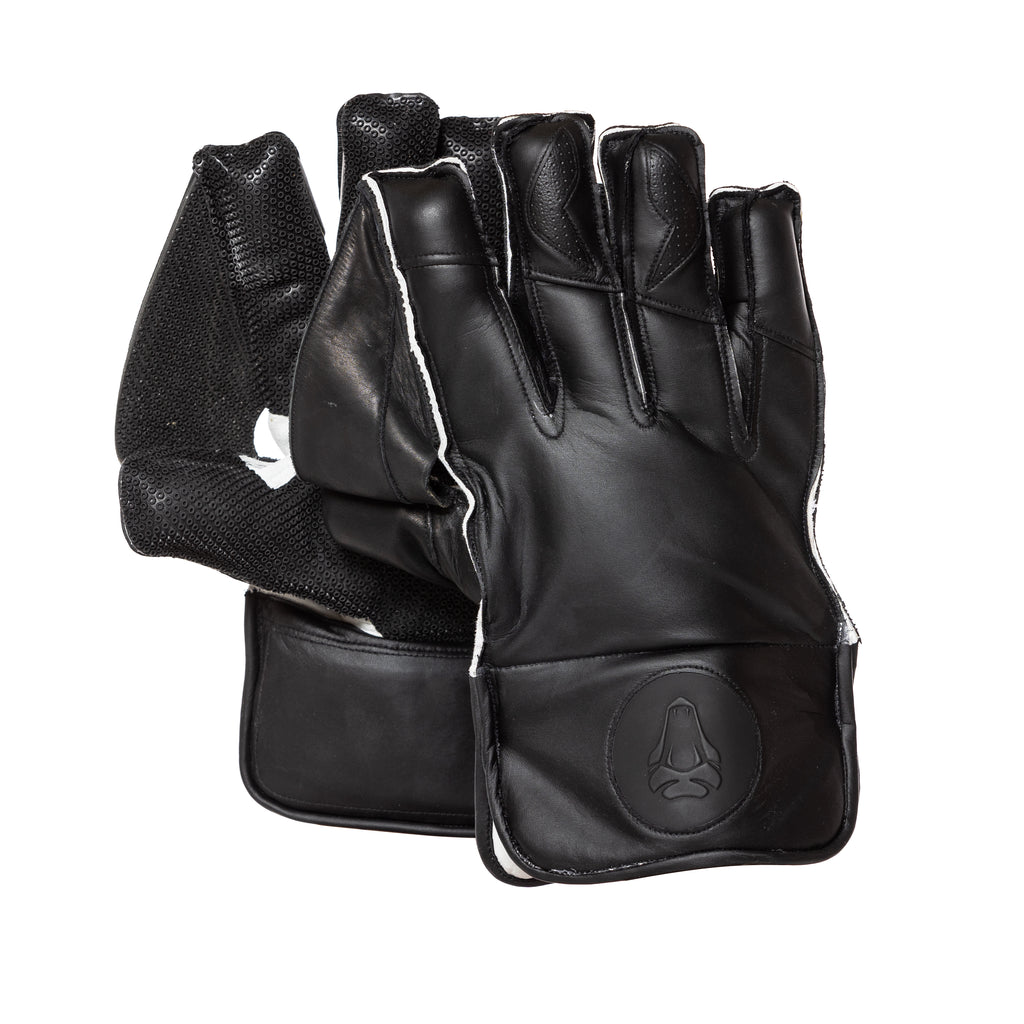 COBRA WICKET KEEPING GLOVES - BLACK EDITION - Cobra Cricket 