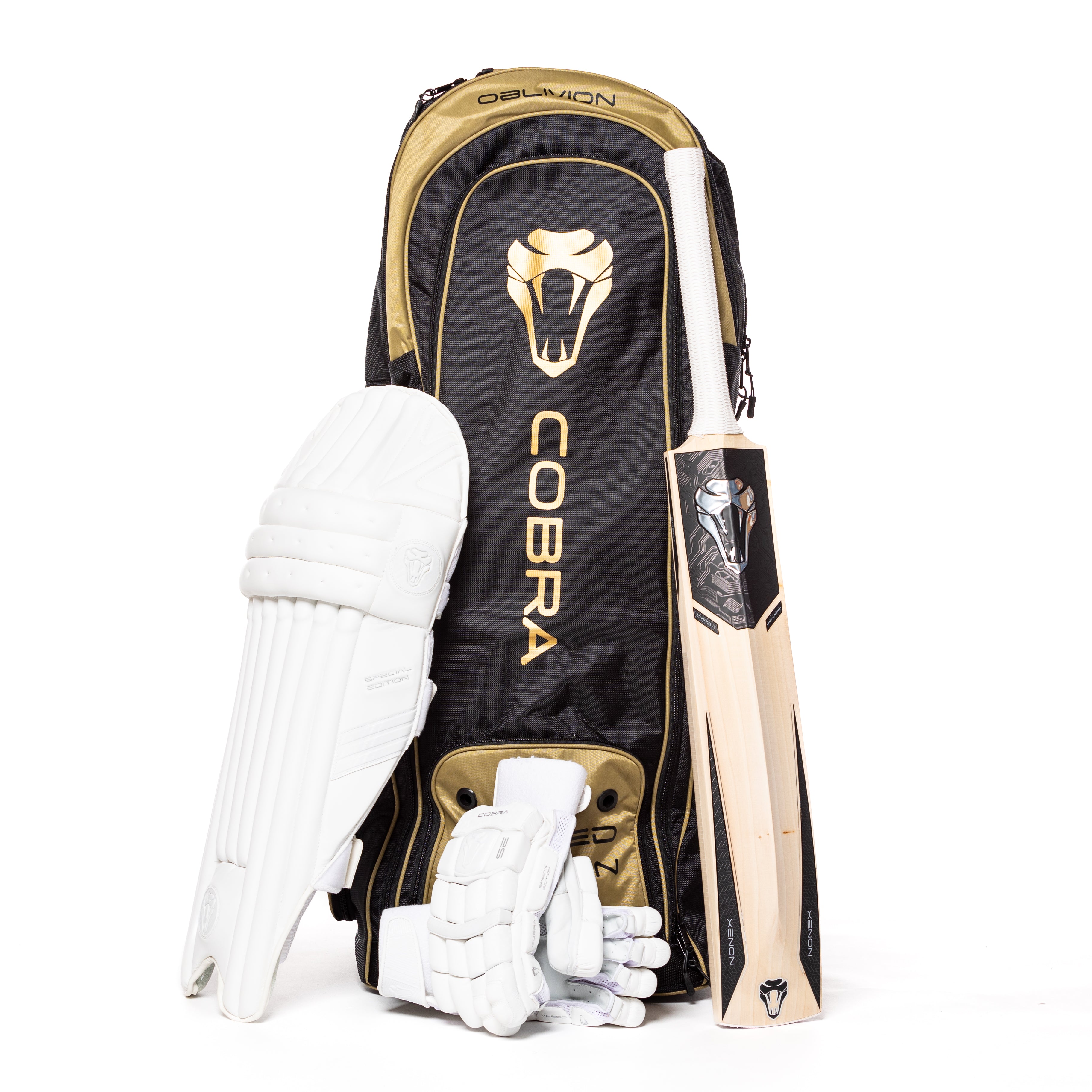 2023 FULL SPECIAL EDITION BAT BUNDLE - SPECIAL EDITION BAT, SE PADS , SE GLOVES, PLAYERS DUFFLE BAG - Cobra Cricket 
