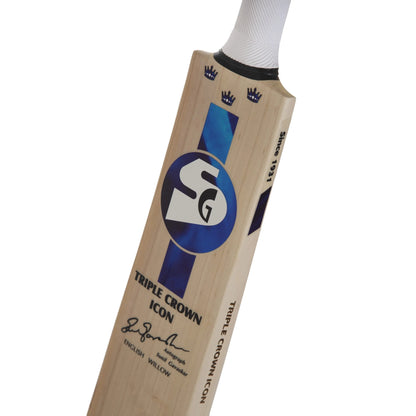 SG TRIPLE CROWN ICON MENS CRICKET BAT- GRADE 3 ENGLISH WILLOW